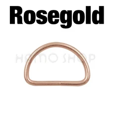 20/100pcs 금속 D 링 조정 가능한 버클 걸쇠 웨빙 배낭 스트랩 가방 고양이 개 목걸이 체인 Accessorie, 04 100pcs 25mm, 04 Rose Gold