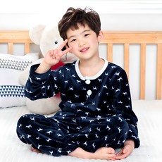 Eline 男童小狗保暖睡眠睡衣