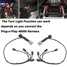 호환방향 지시등 골드 윙 1800 오토바이 LED 반사경 교체 조명 후면 새들백 악센트 혼다 F6B, 01 D