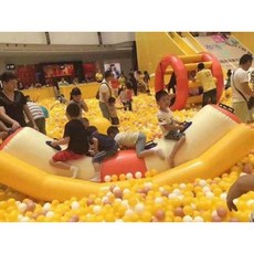 물놀이 시소 워터 슬라이드 에어바운스 수영장 풀장 미끄럼틀 워터파크, 물위의바나나보트