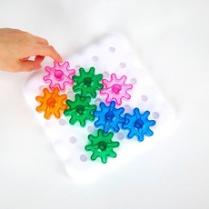 톱니바퀴페그보드 3세도형블록 두뇌발달 창의성 DQ PQ, 1개