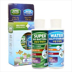 아마존 초록끈 스타터 광합성박테리아 + 수질안정제 세트, 125ml, 1개