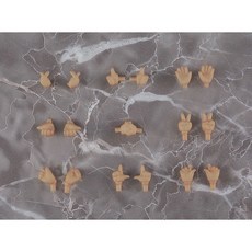 那間店 GSC 黏土娃 手掌零件套組 02 (peach／cinnamon／cream／almond milk) 多款膚色選擇，輕鬆打造個性化黏土娃, 1個, cinnamon