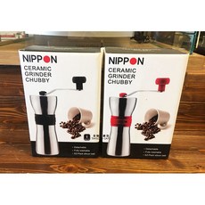 【TDTC 咖啡館】NIPPON (50g) 不鏽鋼 陶瓷錐形磨刀 - 手搖式磨豆機 (送毛刷 x 1支), 紅, 1個