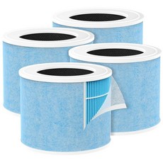 Breabetter Momcozy AP01 아기방 공기 청정기와 호환되는 4팩 AP01 교체 필터 4-in-1 에어 필터, 4-Pack
