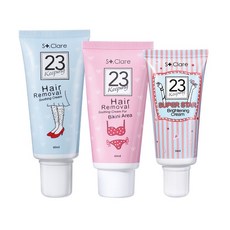 聖克萊爾嫩白溜溜全配組 私密順理霜 毛髮順理霜 腋下嫩白霜, 1個