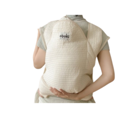 오보기 국민 아기포대기 사계절 신생아 아기띠 메쉬&누빔, 화이트