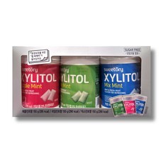 SWEETORY 자일리톨 껌 150G /무설탕 자일리톨 아소트껌, 3개