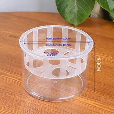 투명 자동 급수 화분 이중층 플라스틱 물 흡수, 1개, 3. 3