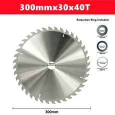 1pcs TCT 목공 톱 블레이드 기존 치아 모양 110/115/136/160/165/185/210/250/305mm 절단 도구, 01 CHINA, 50 300mmx30mmx40T
