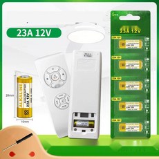 23A 12V 건전지 도어락 리모컨용 알카라인 건전지, 2. 2개