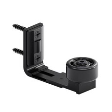 조정 가능한 바닥 가이드 벽/문 바닥 슬라이딩 도어 바닥 가이드 클래식 더블 휠 스타일, black, 1개