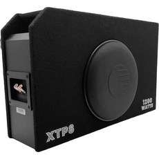 오리온 XTP8 8인치 1200W 맥스 통풍 서브우퍼 인클로저 - 보호 그릴 내부 브레이스 디자인 스프링 장착 단자 자동차 및 트럭용 슬림 핏의 컴팩트 포트 베이스 박스, 8 INCH - 1200 WATTS
