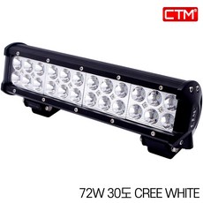 CTM 서치라이트 차량용 LED 써치 선박 화물 지게차 바형 CREE 72W 30도, 1개