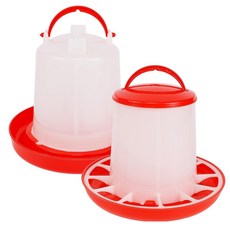 병아리사료 병아리모이통 병아리사료통 닙플 물통, 모이통1.5k+물통1리터, 1개