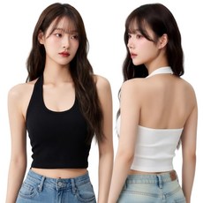 [볼륨업]워너리드 홀터넥 캡나시 캡내장 백리스 브라탑