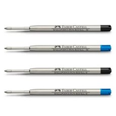 Faber-Castell 輝柏 148740/148741/148742/148743 原子筆芯，多色可選，書寫流暢，辦公學習皆宜, 1個, B藍色148743