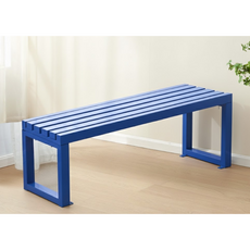 비비드 컬러 야외벤치 대기 의자 포토존 매장 카페 100cm, 블루