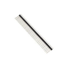 黑色單排針 長17mm 2.54mm 40PIN, 1個