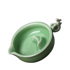 연적 덮개포함 잉크접시 벼루 다용도 도자기 먹그릇 먹물 카트리지 국다용도 묵지 붓걸이 필세, T08-봉황+뚜껑 메이지칭 도자기