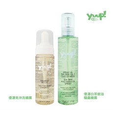 YUUP 優瀑 免沖洗慕斯 白茶樹油驅蟲噴霧 150ml 犬貓適用 清潔 抑菌 舒緩, 1個, YUUP-免沖洗慕斯