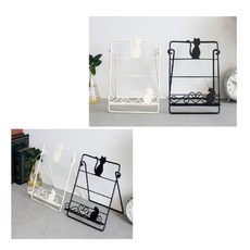 WSMall 마이 캣 디자인 접이식 이젤 - 2color 철제책지지대, 블랙(KG8262)