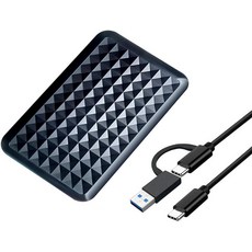 Tianken 2.5인치 HDD 울트라 슬림 휴대용 외장 하드 드라이브 USB 3.1형 C 스토리지PC Mac 노트북 PS4 PS5 Xbox One용, 750GB
