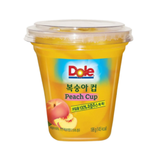 Dole 후룻 복숭아컵, 3개, 198g