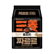 삼양 우지 짜르르 1963 봉지 낱개, 4개