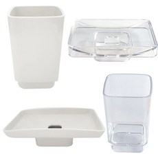 컵 비누 원형컵 사각비누 화이트 투명, 선택09 사각 투명 컵, 1개입, 100g