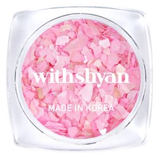 위드샨 자개 네일 글리터, 08 꽃분홍치마, 1개