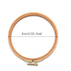 너도밤나무 원형 자수틀 크로스 자수 링 홈바느질 공예 도구, 1개, 3. 6inch