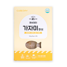 큐브데이 손질없이 간편한 흰살 생선 가자미 순살 큐브 죽 토핑 밥솥, 1개, 100g