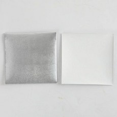 포장지 봉투 초콜릿포장지 100장, 1개, 10 x 10cm 실버 파인 체크