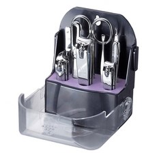 三七家用指甲刀套裝 8P 銀色 TS-090C, 銀, 1個, 8 款