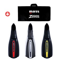 마레스 아반티 HC PRO 오리발 롱핀 + 오리발가방 사은품, BKRD(블랙/레드)