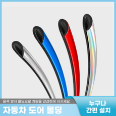 플러스리빙 변색없는 자동차 스크래치 문콕 방지 몰딩 도어가드 메탈칼라 10미터, 1개, 메탈실버
