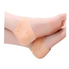 뒷꿈치 관리 위생 실리콘 뒷꿈치 각질 보습 패드, 화이트