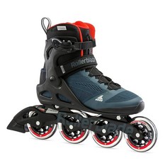 Rollerblade Macroblade 90 남성용 성인 피트니스 인라인 스케이트 오리온 블루/스파이시 오렌지 퍼포먼스 인라인 스케이트, 1개