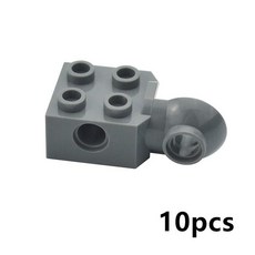 하이테크 회전 조인트 볼 루프 홀 빌딩 블록 교육용 장난감 호환, 7.48171 -다크그레이, 1개