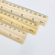 자 목재 직선자 인치센티미터 측정자, 15cm