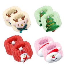 흡수성 극세사 여성용 스파 손목 밴드 8개 세안용 - 팔에 물이 쏟아지는 것을 방지, 크리스마스 레드, 진, 핑크, 오프 화이트