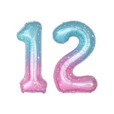 연지마켓 숫자 은박 풍선 대형 2p, 오로라 12