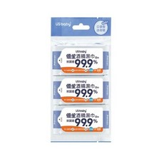 優生酒精濕巾80抽超厚型抗菌達99.9% US BABY, 1個, 酒精濕巾8抽-3入/袋
