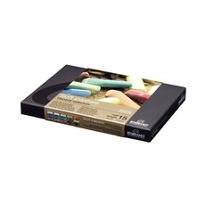 荷蘭Royal Talens Rembrandt粉彩(Soft Pastels) 15色短支盒裝，專業級繪畫粉彩，色彩鮮明，方便攜帶, 1個, 15