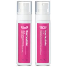 오끌레어 로즈 수분 광채 페이셜 미스트, 2개, 80ml