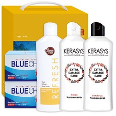 애경 욕실용품 선물세트 힐링 2호 샴푸 린스 바디워시 비누, 1개