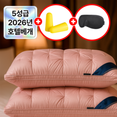 필모어 5성급 호텔 납품 프리미엄 베개 배게, 1개, 핑크버터