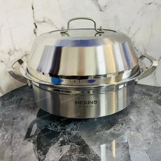 海鮮蒸汽鍋不鏽鋼火鍋蒸家用多功能燃氣灶雙屜蒸鍋桑拿鍋, 1個, 36釐米, 36釐米