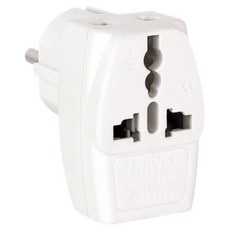 Dr.AV 聖岡科技 萬國轉換插頭 歐規大圓3插 UTA-82, 1個